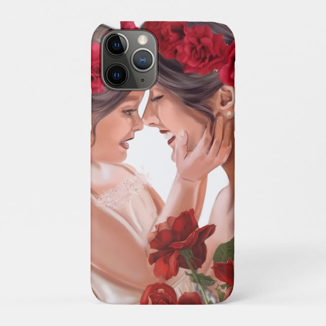 Funda De Case-Mate Para iPhone Regalo Personalizado Floral Conmovedor (Reverso)