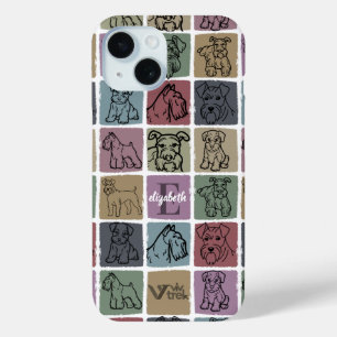 Funda Para iPhone 15 Regalo personalizado para amantes de Schnauzer min