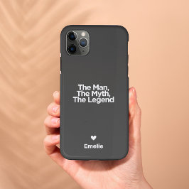 Funda Para iPhone 11 Pro Max Regalo personalizado para papá con cita simple y d