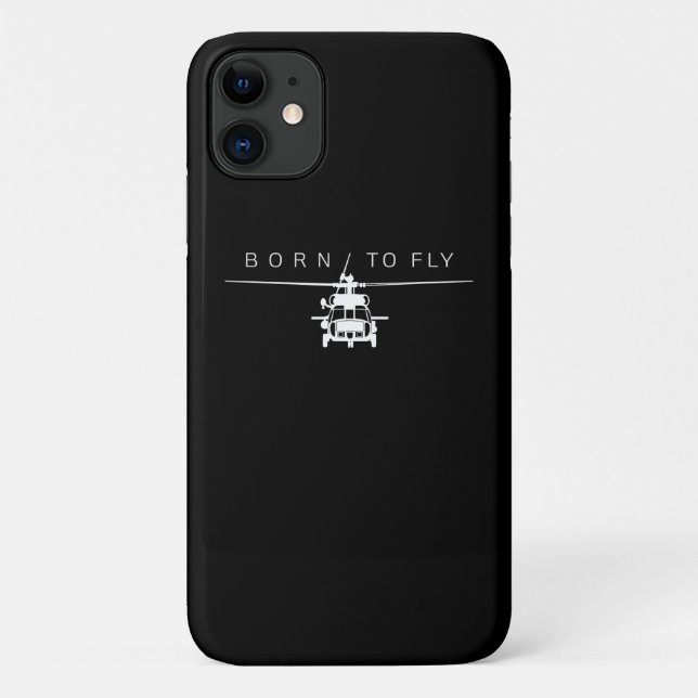 Funda De Case-Mate Para iPhone Regalo piloto de helicópteros de aviación militar  (Reverso)