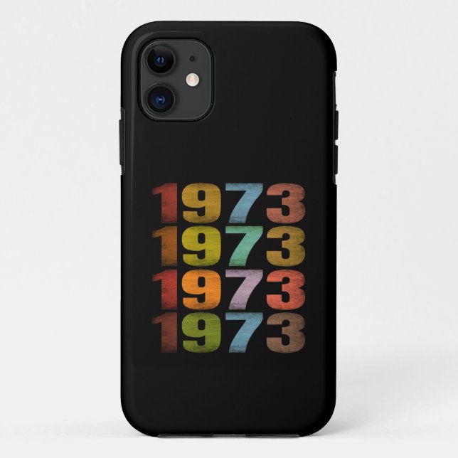 FUNDA DE Case-Mate PARA iPhone REGALO RETRO DE 1973 (Reverso)