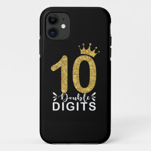 Funda Para iPhone 11 Regalos de 10 años de antigüedad Corona de Chicas