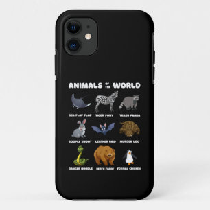 Funda Para iPhone 11 Regalos De Animales Del Mundo Memes Divertidos De 