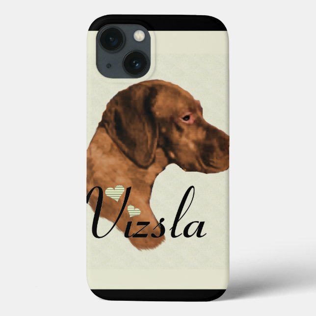 Funda De Case-Mate Para iPhone Regalos de arte de Vizsla (Reverso)