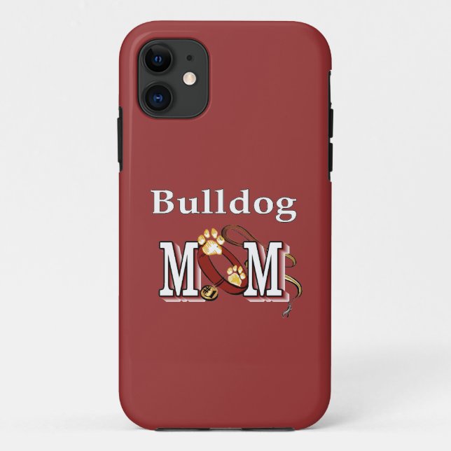 Funda De Case-Mate Para iPhone Regalos de mamá de Bulldog inglés (Reverso)