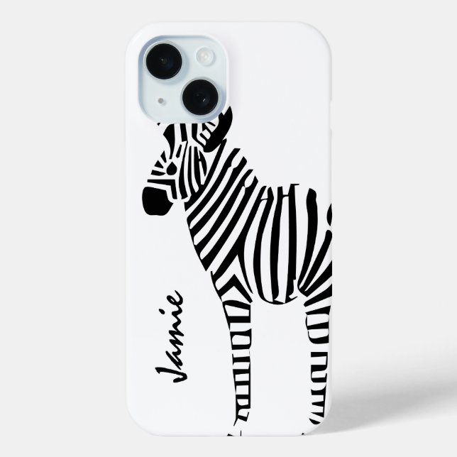 Funda De Case-Mate Para iPhone Regalos de Zebra Lovers (Reverso )