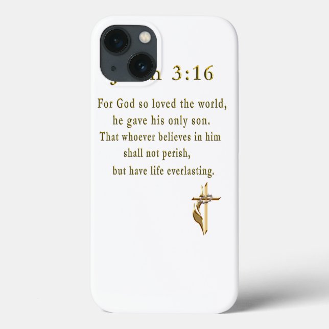 Funda De Case-Mate Para iPhone Regalos del 3:16 de Juan (Reverso)