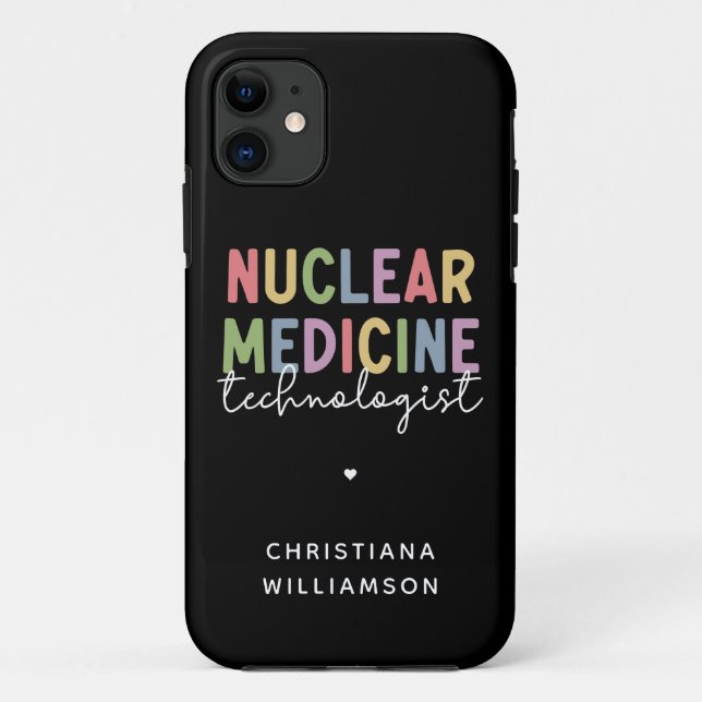 Funda De Case-Mate Para iPhone Regalos del personalizado Técnico de Medicina Nucl (Reverso)