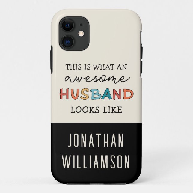 Funda De Case-Mate Para iPhone Regalos graciosos e impactantes para esposos perso (Reverso)