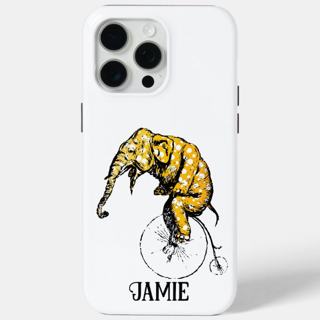 Funda De Case-Mate Para iPhone Regalos para elefantes en circo (Reverso )