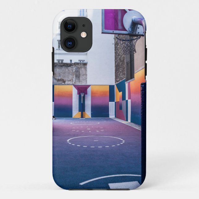 Funda De Case-Mate Para iPhone regalos personalizados de baloncesto (Reverso)