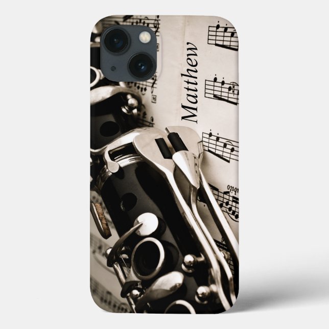 Funda De Case-Mate Para iPhone Regalos Personalizados para los Oboistas Clarineti (Reverso)