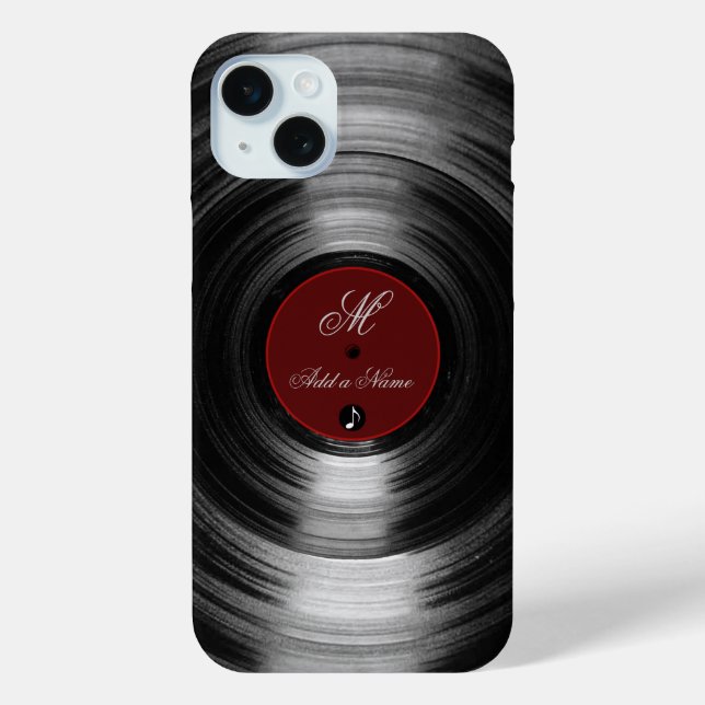 Funda De Case-Mate Para iPhone registro de vinilo (Reverso )