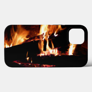 Funda Para iPhone 13 Registros en la fotografía de fuego cálido de la c