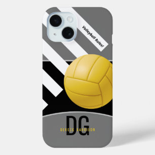 Funda Para iPhone 15 Reglas de voleibol   Iniciales