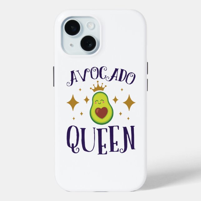 Funda De Case-Mate Para iPhone Reina de aguacate (Reverso )