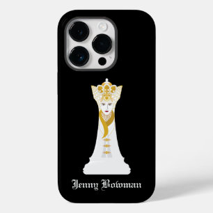 Funda Para iPhone 14 Pro De Case-Mate Reina de ajedrez / nombre personalizado