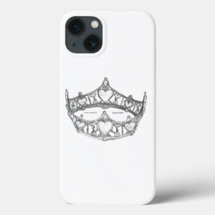 Funda Para iPhone 13 Reina de Corazones corona de plata tiara iphone 6