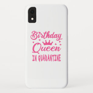 Funda Para iPhone XR Reina de cumpleaños en cuarentena