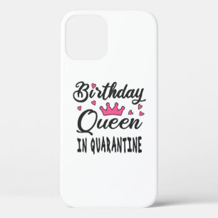 Funda Para iPhone 12 Reina de cumpleaños en cuarentena