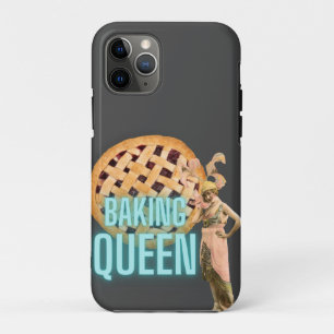 Funda Para iPhone 11 Pro Reina de hornear de cosecha de vintage en gris