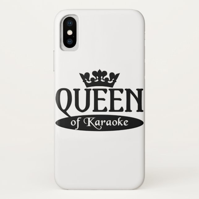 Funda De Case-Mate Para iPhone Reina de Karaoke iPhone 4 Case-Mate, personalizar (Reverso)