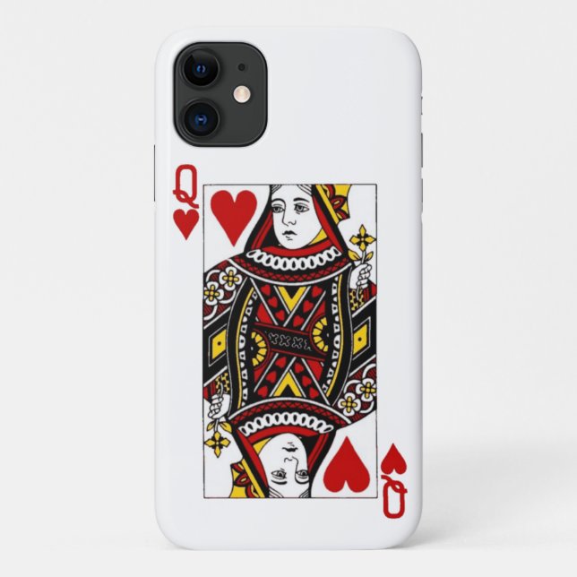 Funda De Case-Mate Para iPhone Reina de los corazones (Reverso)