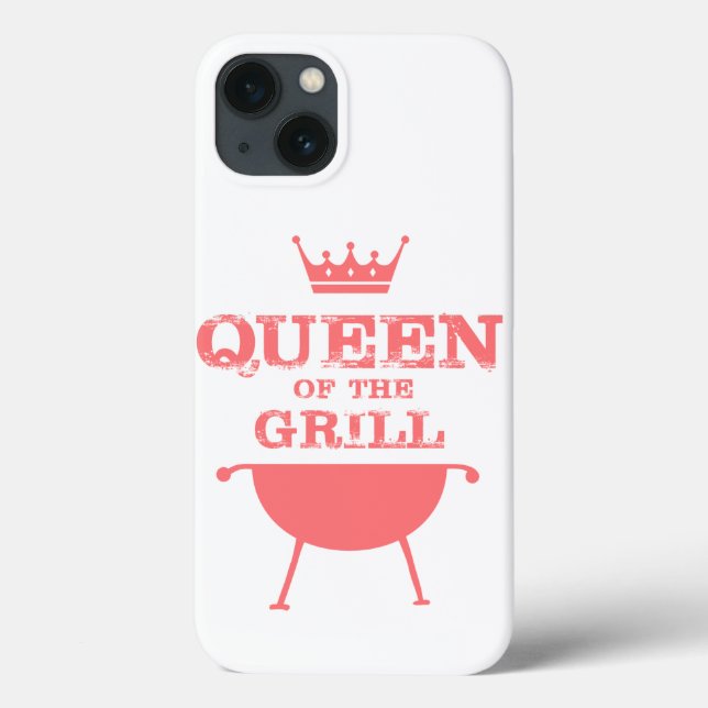 Funda De Case-Mate Para iPhone Reina Del Grill, Rosa (Reverso)