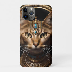 Funda Para iPhone 11 Pro Reina del Nilo: Cleopatra la gata con tocado