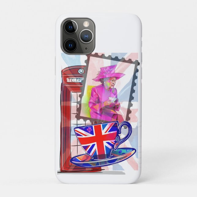 Funda De Case-Mate Para iPhone Reina Isabel - Gran Ben para turistas de Londres (Reverso)