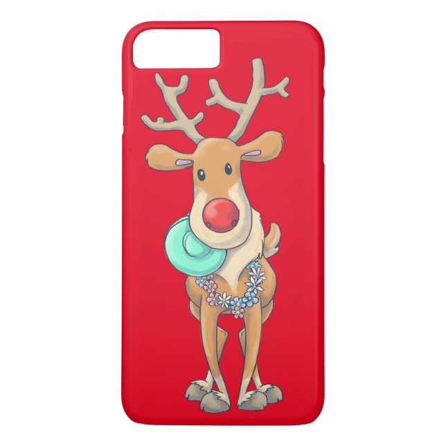 Funda De Case-Mate Para iPhone reindeer_xmas (Reverso)