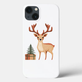 FUNDA PARA iPhone 13 REINDEER Y NAVIDAD