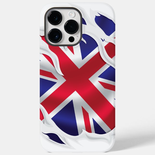 Funda De Case-Mate Para iPhone Reino Unido Bajo La Bandera De La Piel (Reverso )