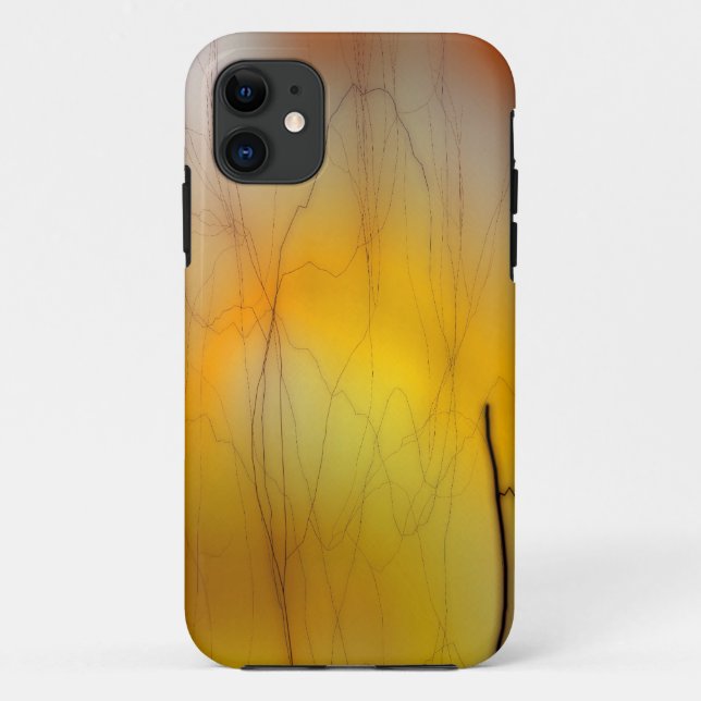 Funda De Case-Mate Para iPhone relámpago amarillo (Reverso)