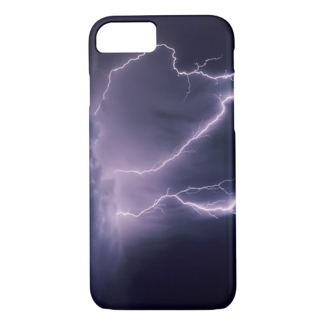 Funda De Case-Mate Para iPhone Relámpago sobre Salt Lake Valley, Utah. (Reverso)