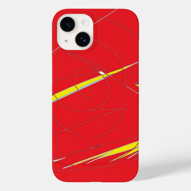 Funda De Case-Mate Para iPhone Relámpagos en el Rojo (Reverso )