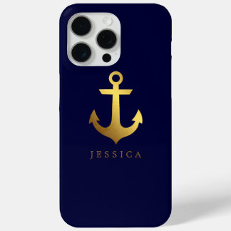 Funda Para iPhone 15 Pro Max Relieve metalizado dorado falso personalizado