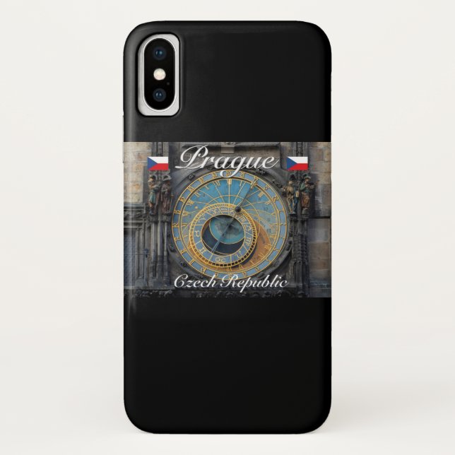 Funda De Case-Mate Para iPhone Reloj astronómico Praga Orlog República Checa (Reverso)