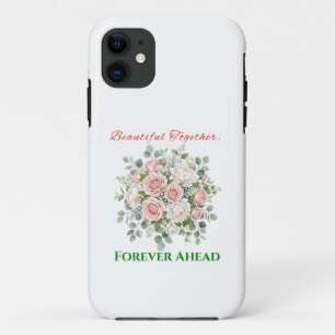 Funda Para iPhone 11 Reloj de boda floral elegante