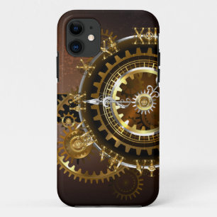 Funda Para iPhone 11 Reloj de vapor con engranajes antiguos