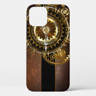 Funda Para iPhone 12 Reloj de vapor con engranajes antiguos