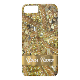 Funda Para iPhone 8/7 Reloj dorado elegante