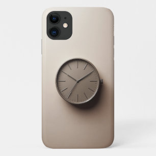 Funda Para iPhone 11 Reloj Marrón Minimalista Moderno - Estética Elegan