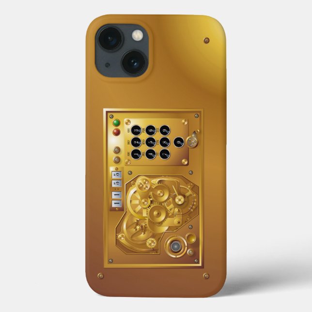 Funda De Case-Mate Para iPhone Reloj Steampunk (Reverso)