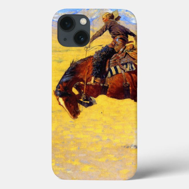 Funda De Case-Mate Para iPhone Remington Old West Horse y Cowboy (Reverso)