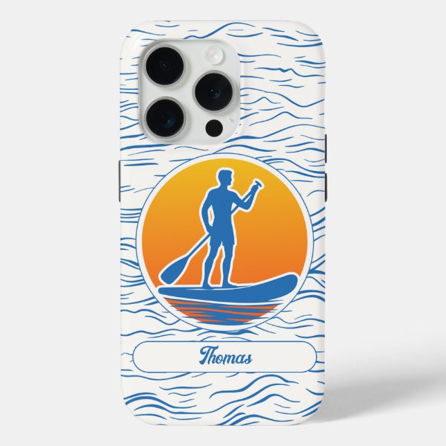 Funda De Case-Mate Para iPhone Remo en Paddle Azul y Naranja (Reverso )