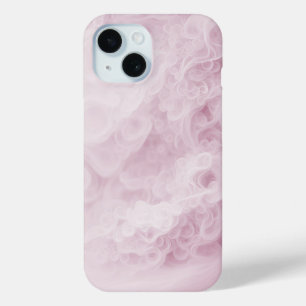 Funda Para iPhone 15 Remolino abstracto rosa pastel