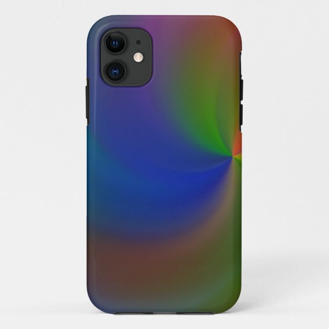 Funda De Case-Mate Para iPhone Remolino arcoiris (Reverso)