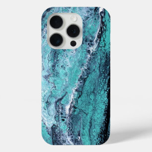 Funda Para iPhone 15 Pro Remolino negro verde