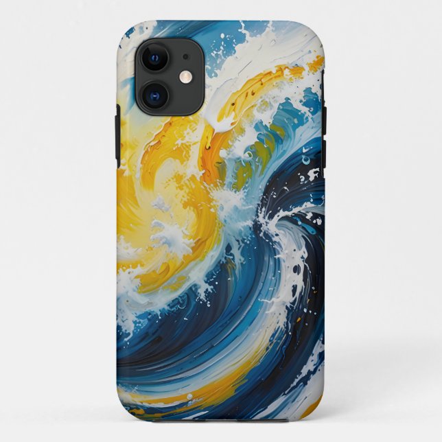 Funda De Case-Mate Para iPhone Remolino oceánico (Reverso)